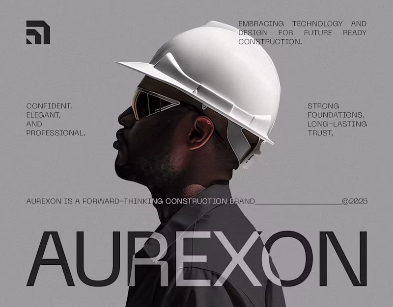 Cover image for AUREXON | Construction Logo Design & Brand Identity