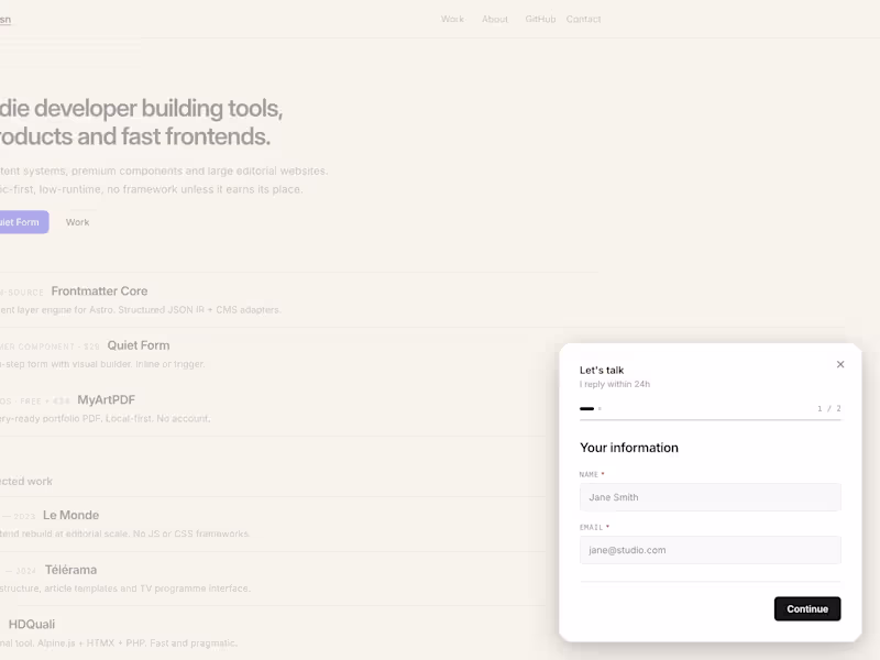 Cover image for Built a multi-step form component