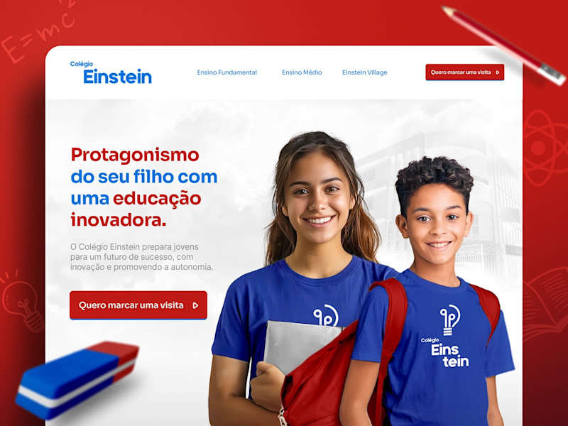 Cover image for Einstein High School Educational Website