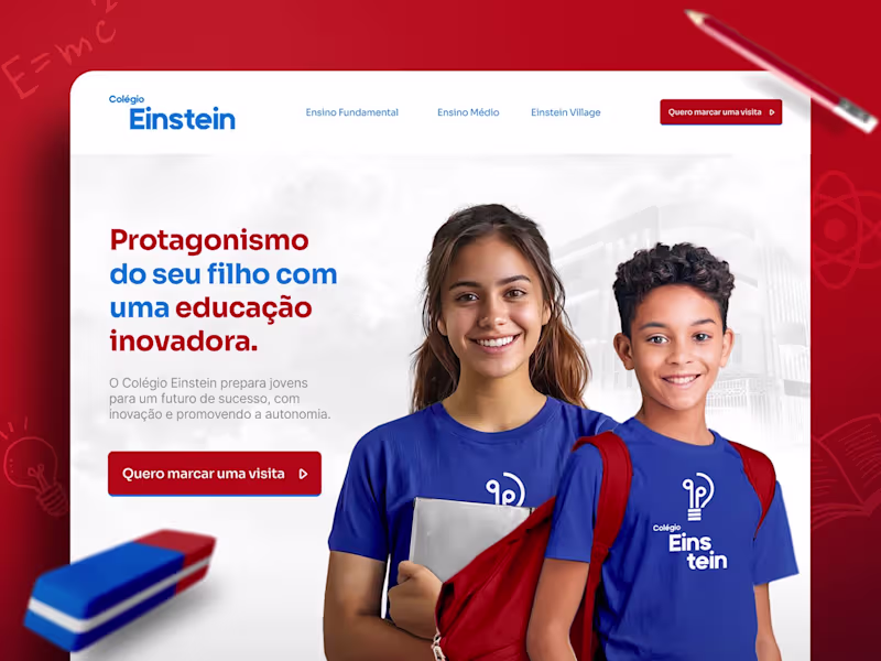 Cover image for Einstein High School Educational Website