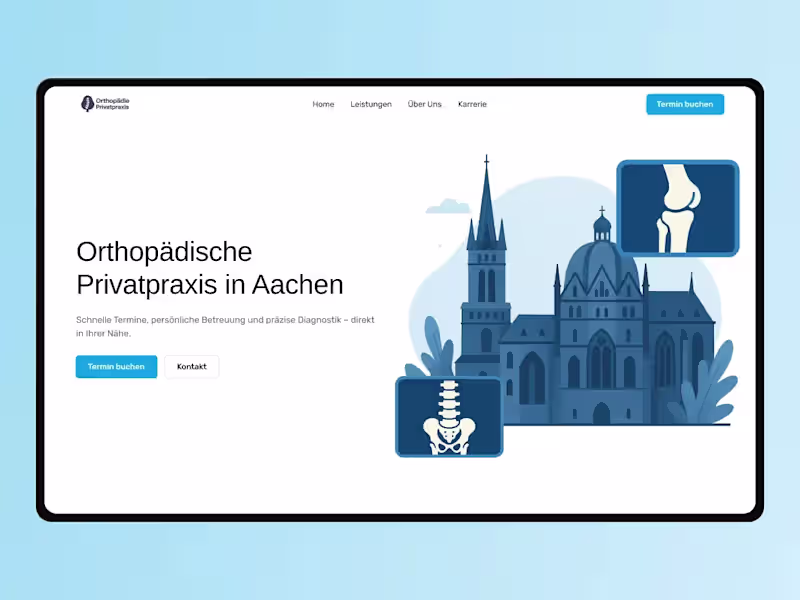 Cover image for Orthopedic Clinic – Branding & Webflow Website