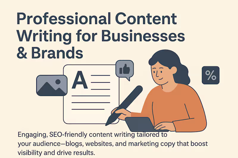 Cover image for Professional Content Writing for Businesses & Brands