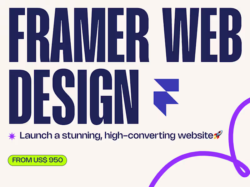 Cover image for Framer Website Design – Modern, Clean & Responsive Design