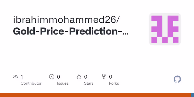 Cover image for Gold Price Prediction Model System