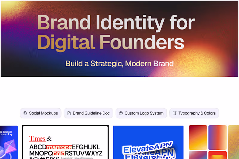 Cover image for Brand Identity for Digital Founders