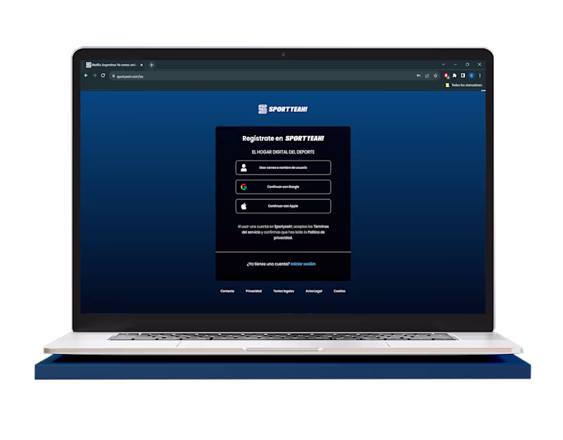 Cover image for Login & Registration Flow – Sportyeah App