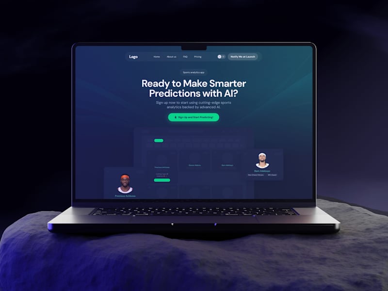 Cover image for Sports Prediction App | Landing page
