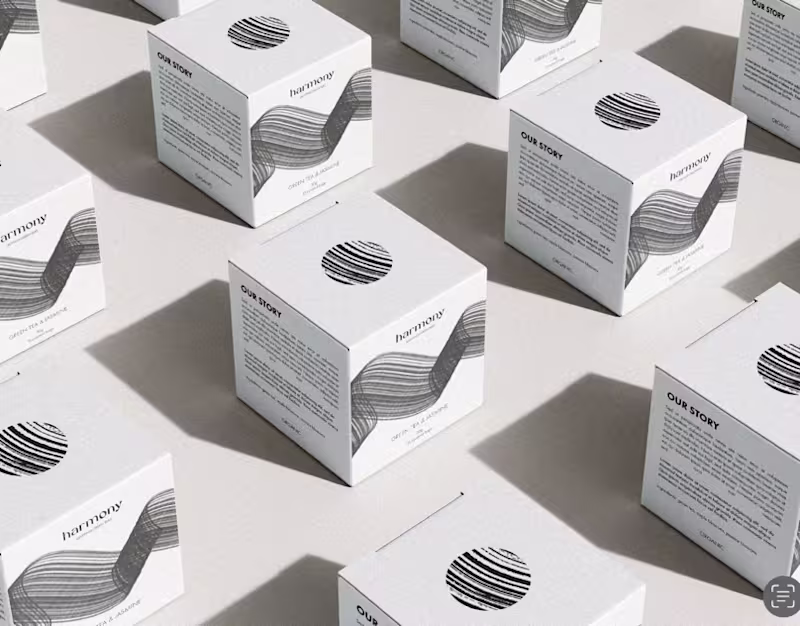 Cover image for Harmony - Green Tea Brand Identity Design 