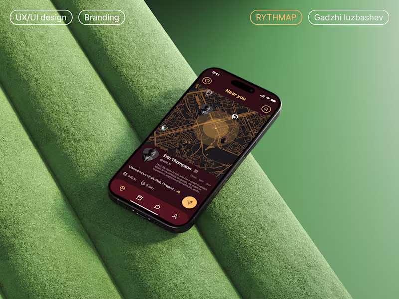 Cover image for RYTHMAP – mobile app desing