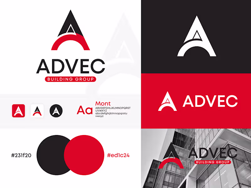 Cover image for ADVEC Building Group | Brand Identity Design :: Behance