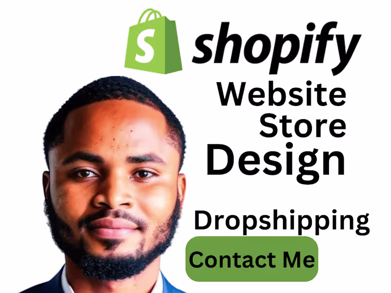 Cover image for design shopify cj dropshipping website store design zendrop dser