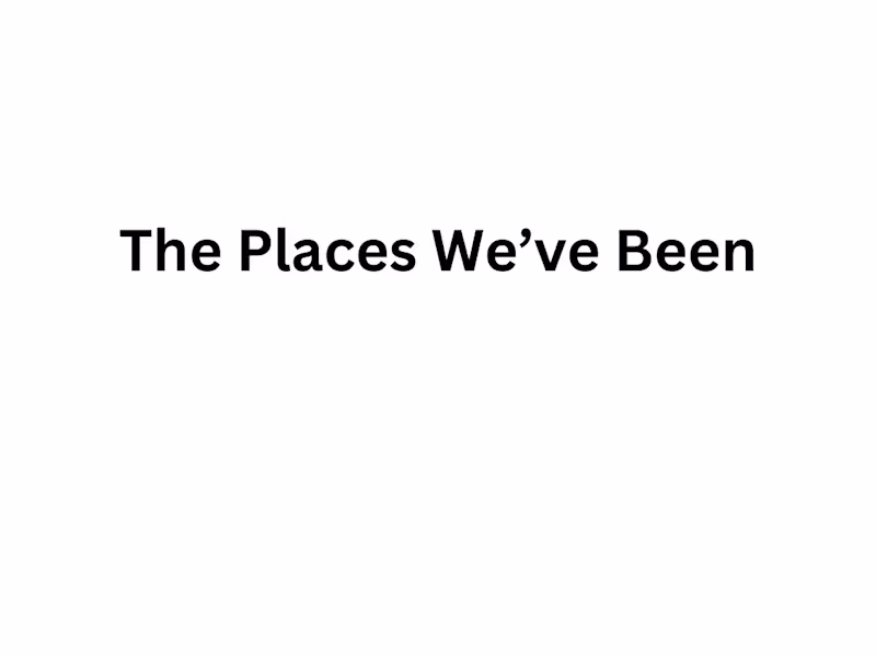 Cover image for The Places We've Been