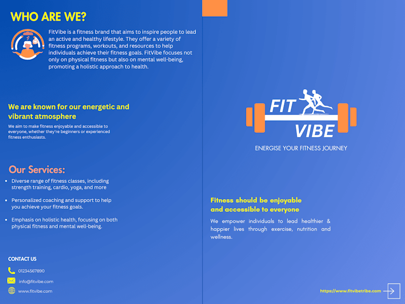 Cover image for Brochure Design - Fitness Brand