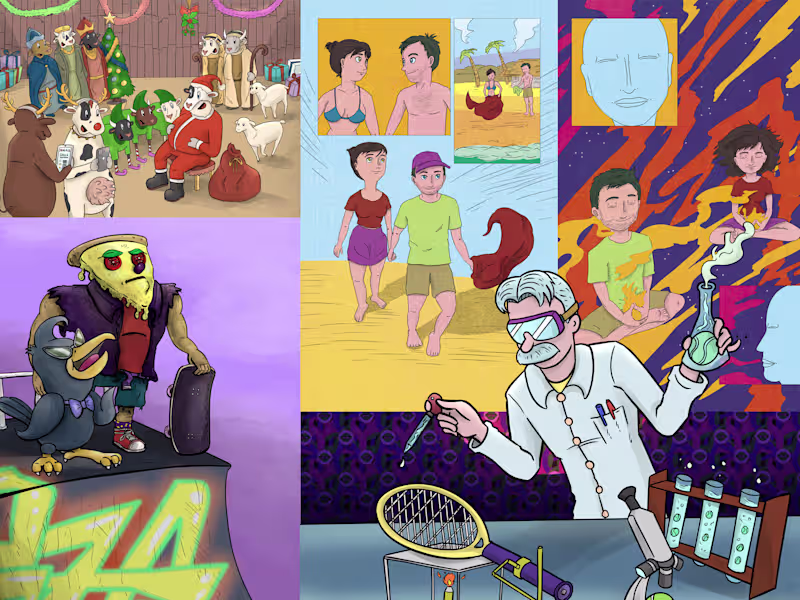 Cover image for 2D Cartoons/Comics/Illustrations