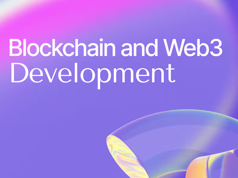 Cover image for Blockchain and Web3 Development