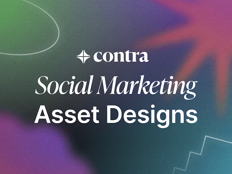Cover image for Contra Social Marketing Asset Designs