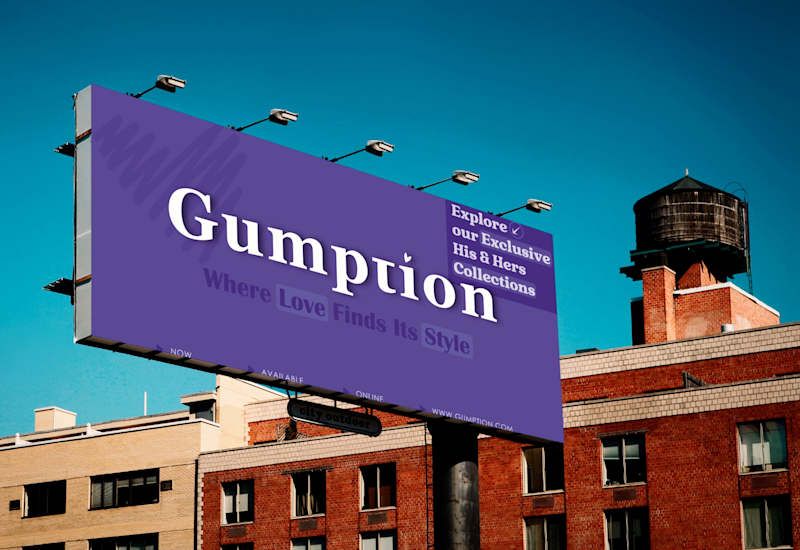 Cover image for GUMPTION | Billboard design for a fashion company