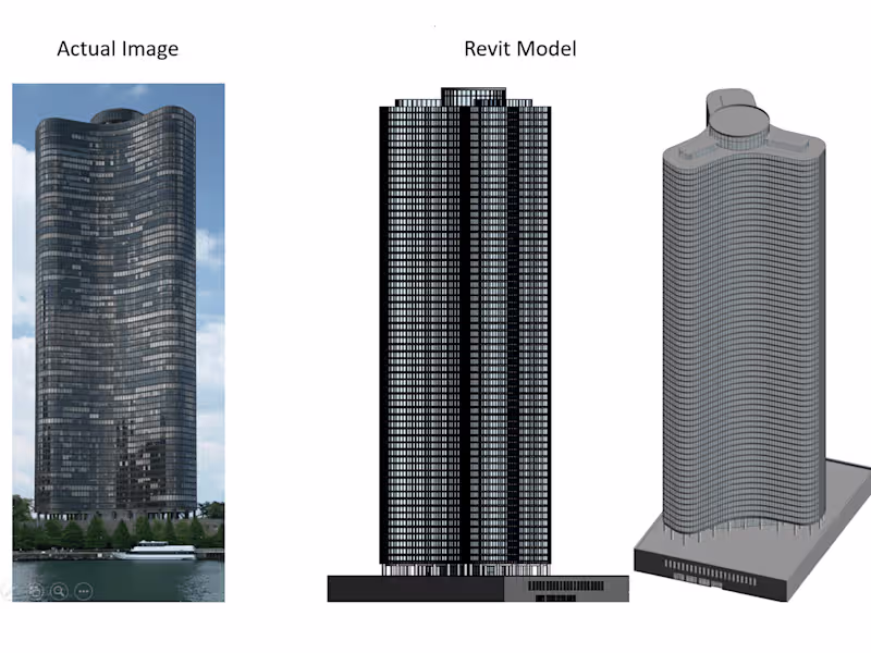 Cover image for 3D Revit Model - Lake Point Tower, Chicago