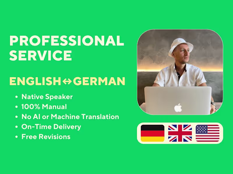 Cover image for Translation of Documents from English to German