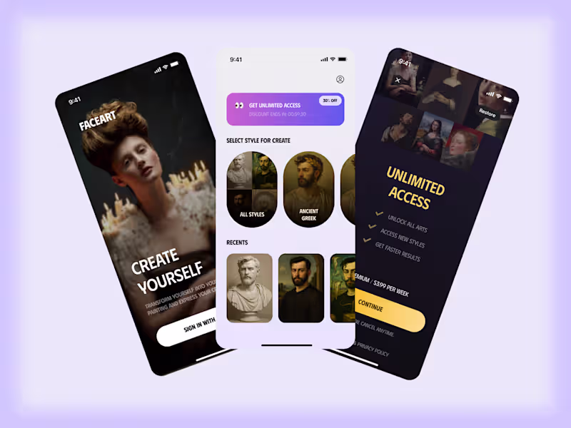 Cover image for FaceArt AI-Powered Artistic Photo Transformation App