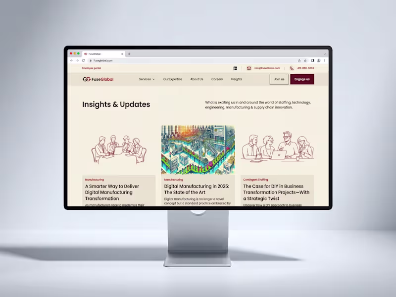 Cover image for FuseGlobal | Brand Refresh and Website Redesign