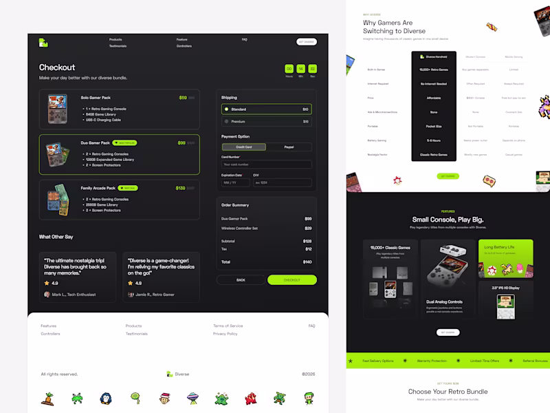 Cover image for Retro Gaming Console E-commerce Website