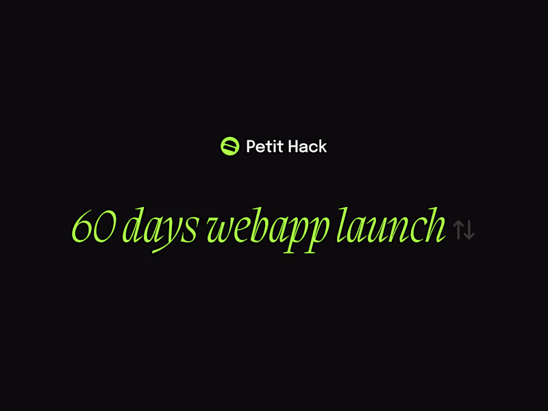 Cover image for 60 days Webapp Launch