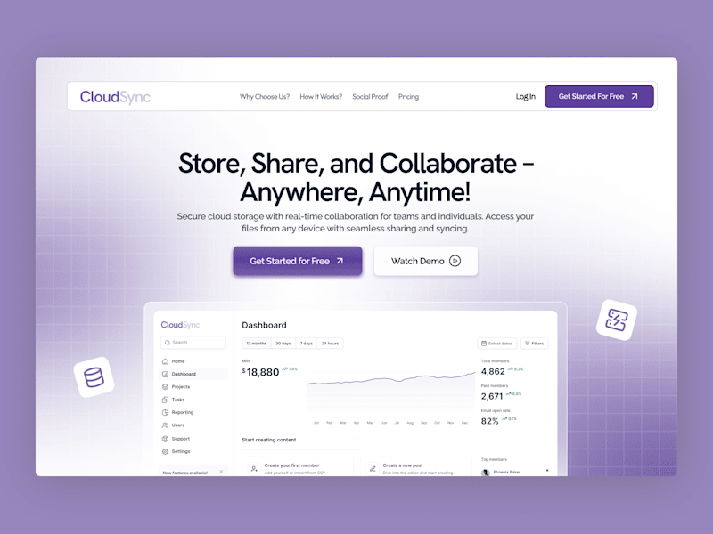 Cover image for SaaS Landing Page Design