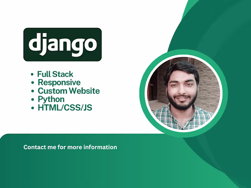 Cover image for I will develop web application in Django and React