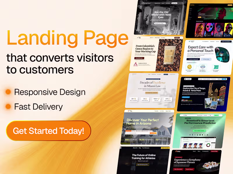 Cover image for I will design a High Converting Landing Page for Your Business