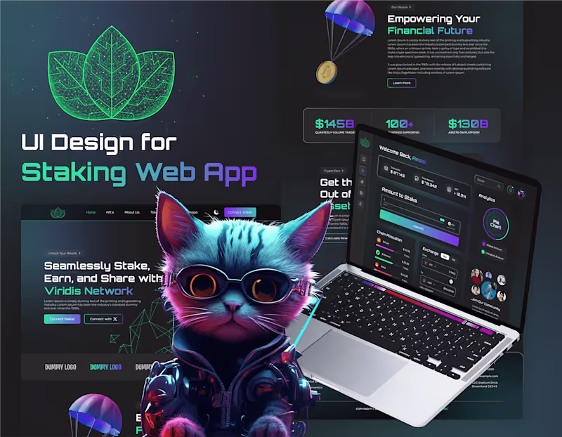 Cover image for UI Design for a Staking App
