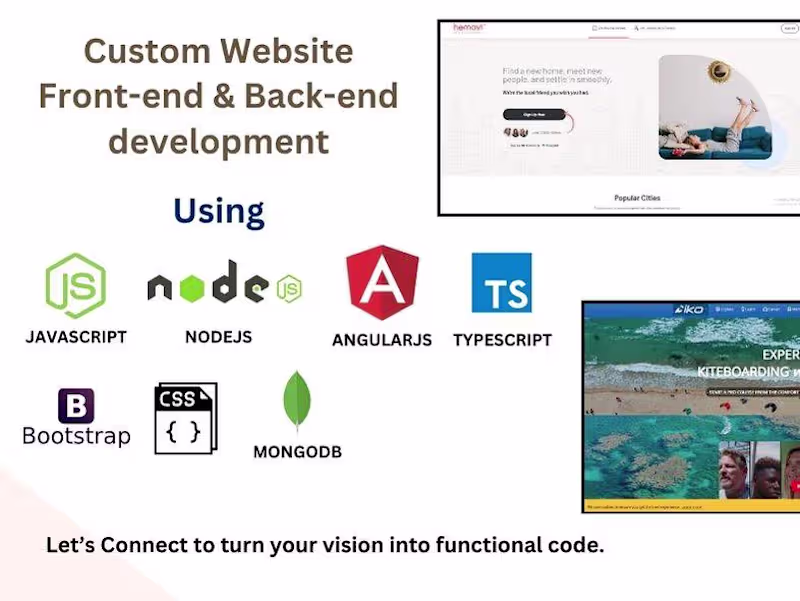 Cover image for Full-stack development using Angular/Node
