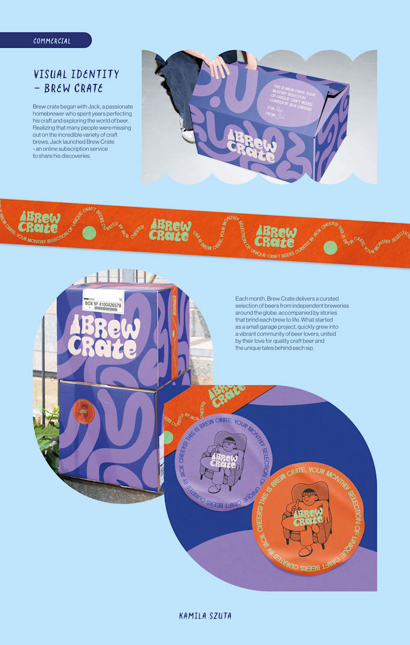 Cover image for VISUAL BRAND IDENTITY – BREW CRATE