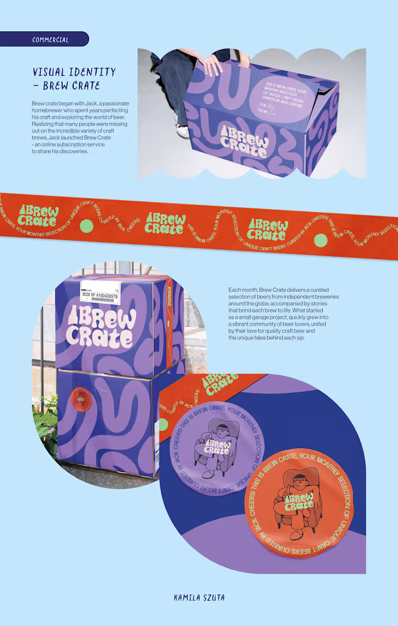 Cover image for VISUAL BRAND IDENTITY – BREW CRATE