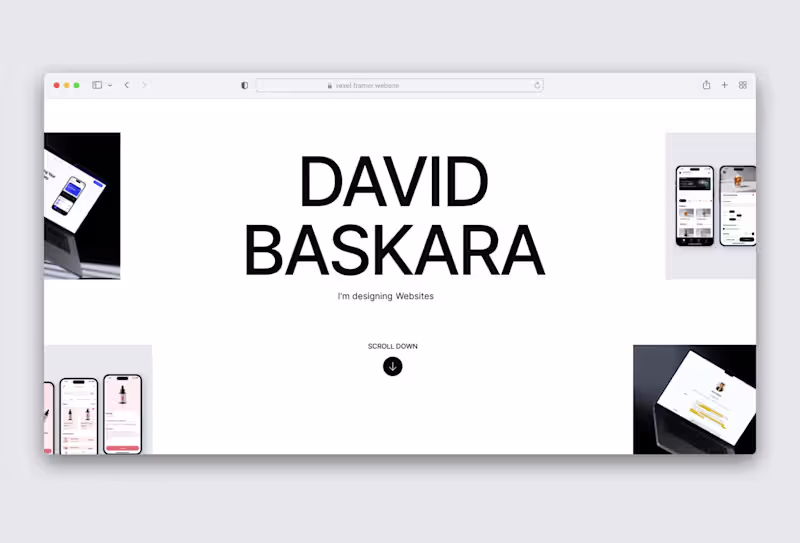 Cover image for Vexel: Minimal Portfolio Template Development