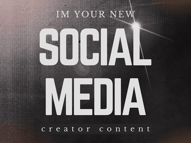 Cover image for Social media content creator 