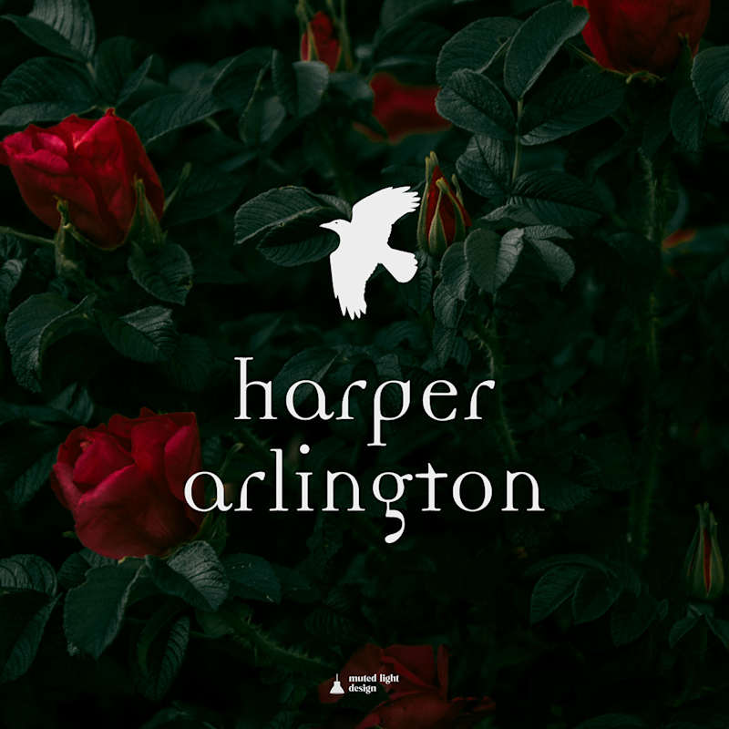 Cover image for HARPER ARLINGTON - Gothic Wedding Planner Visual Identity