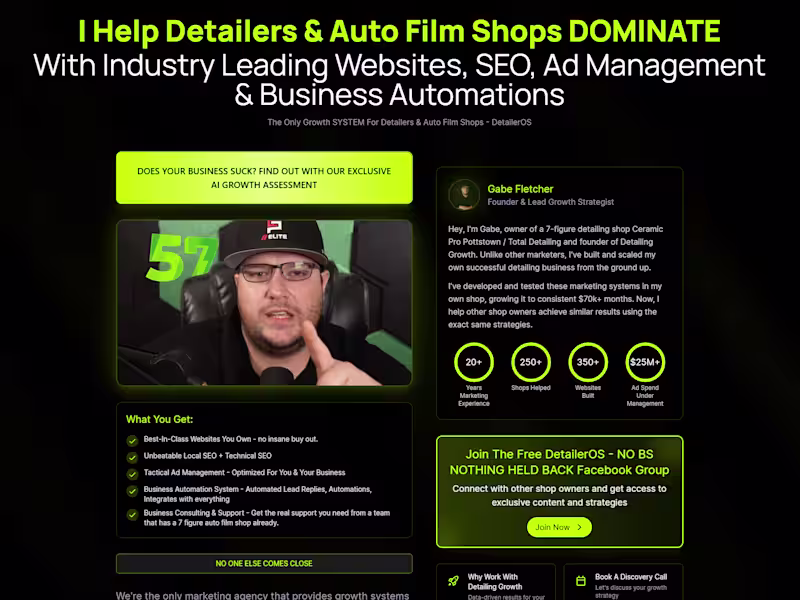 Cover image for The Auto Detailing Marketer - Shop Growth Hacker, Auto Detailin…