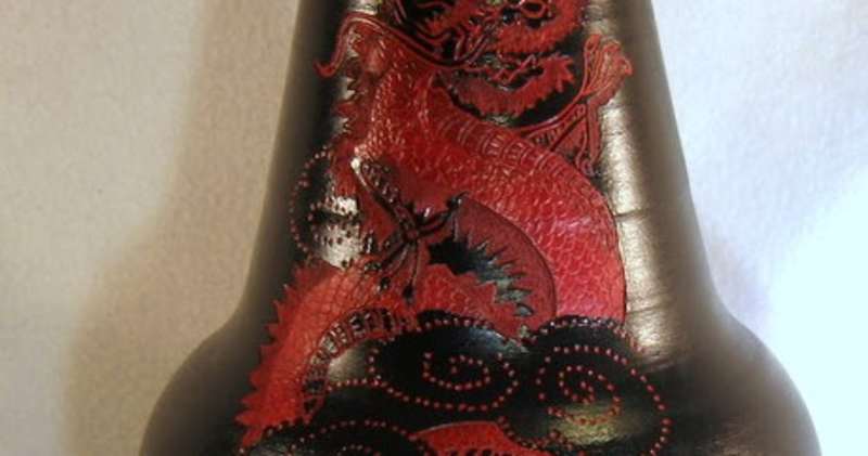 Cover image for Handmade Custom Artistic Dragon Cremation Urn by Ceramic Artist…