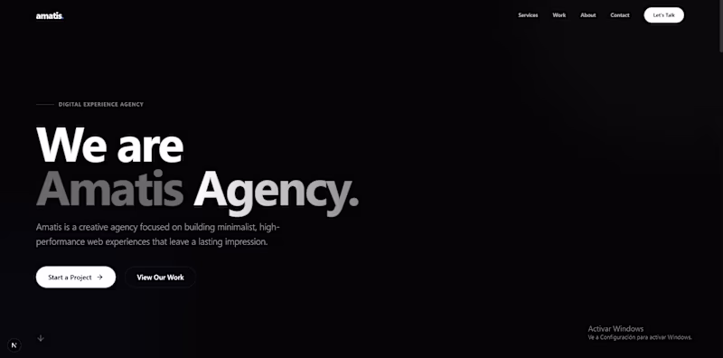 Cover image for Innovative Landing Page Design for Amatis Company Unveiled