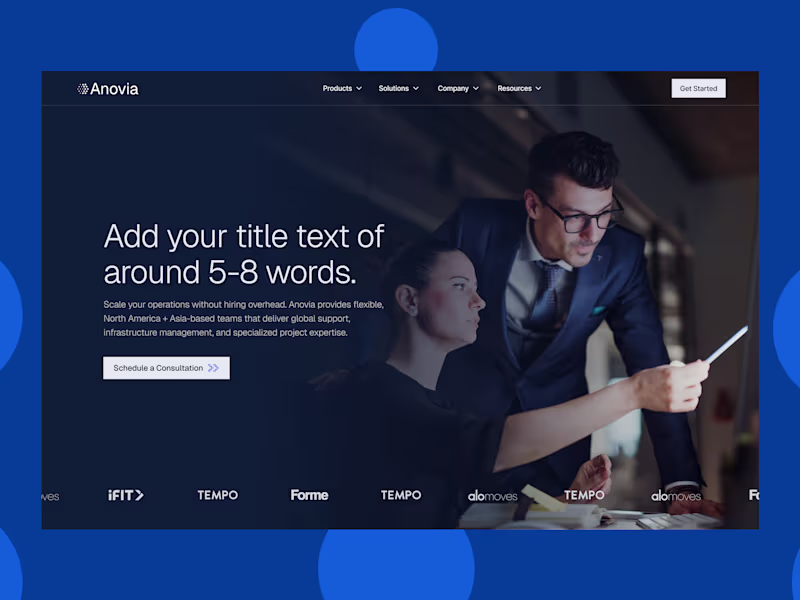 Cover image for Anovia — Enterprise Services, Simplified