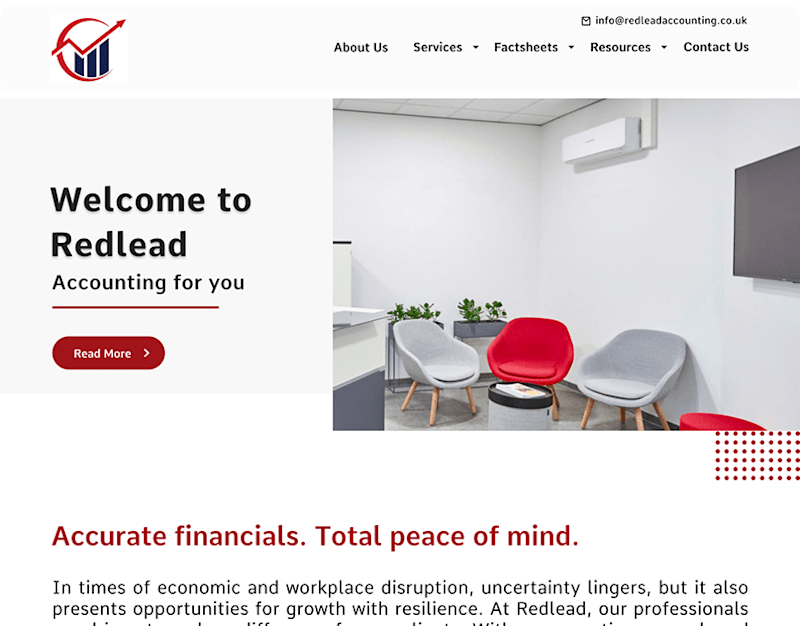 Cover image for Accounting website Homepage on Behance