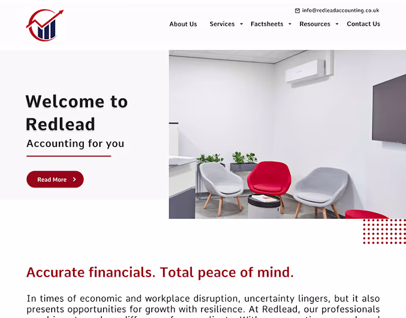 Cover image for Accounting website Homepage on Behance