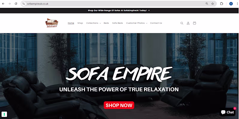Cover image for Sofa Empire UK – High-End
