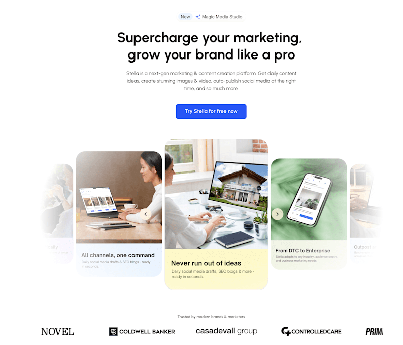 Cover image for MyStellaAI - marketing automation and content scheduling solutio