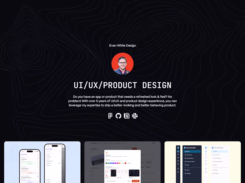 Cover image for Design • UI/UX/Product