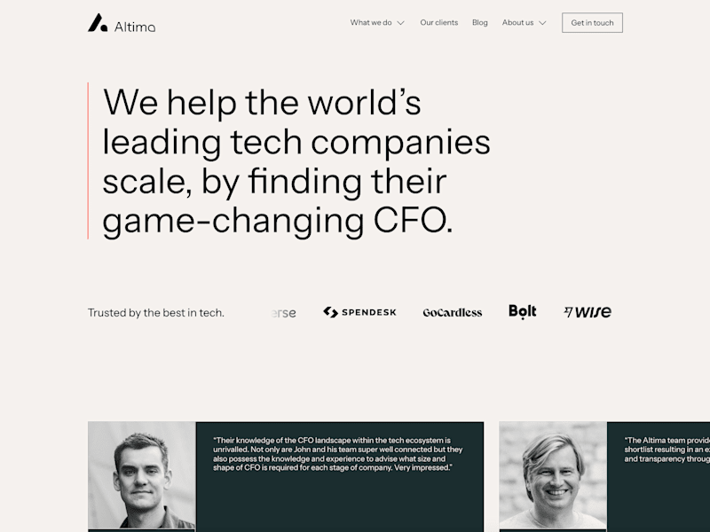 Cover image for Altima - Website Rebuild