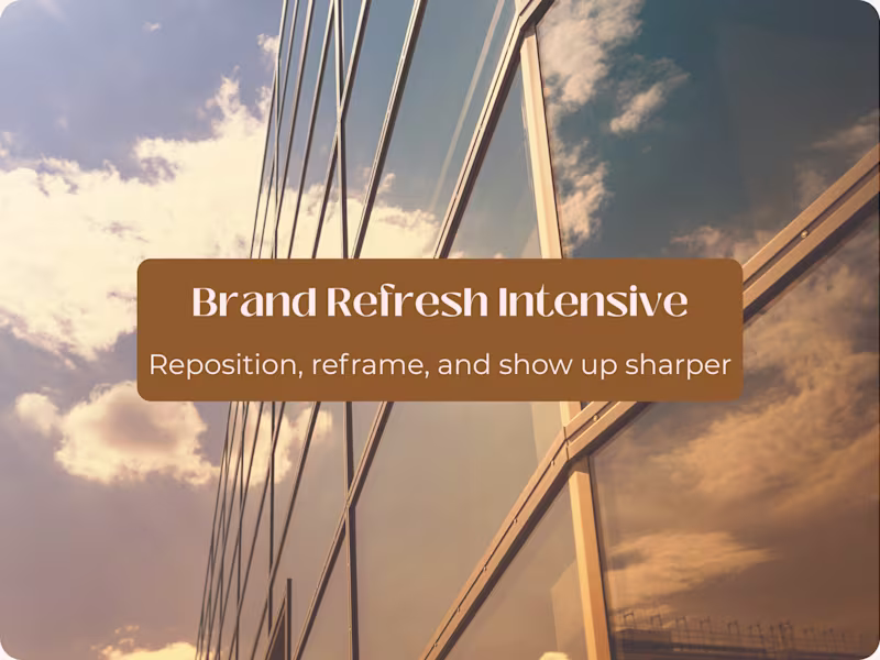 Cover image for Brand Refresh Intensive