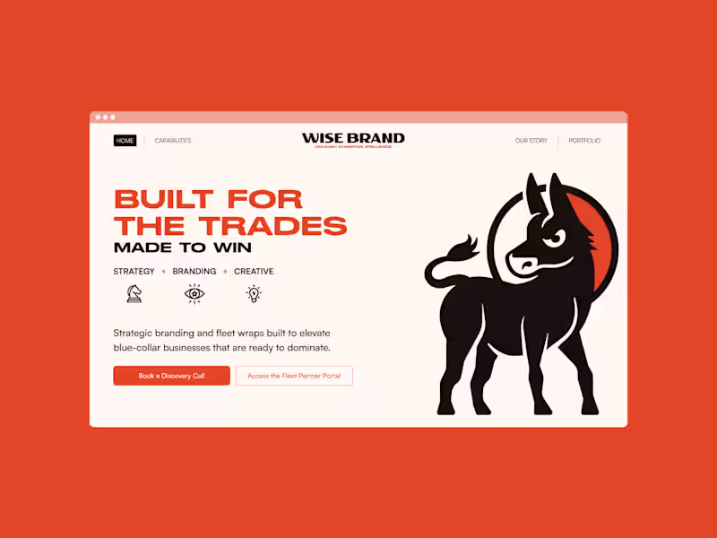 Cover image for Design & Webflow for Wise Brand Website