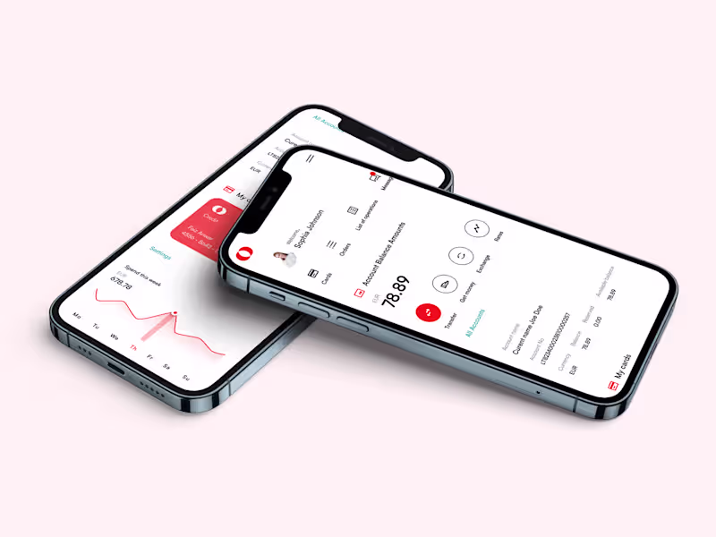 Cover image for UX/UI Design for Internet bank